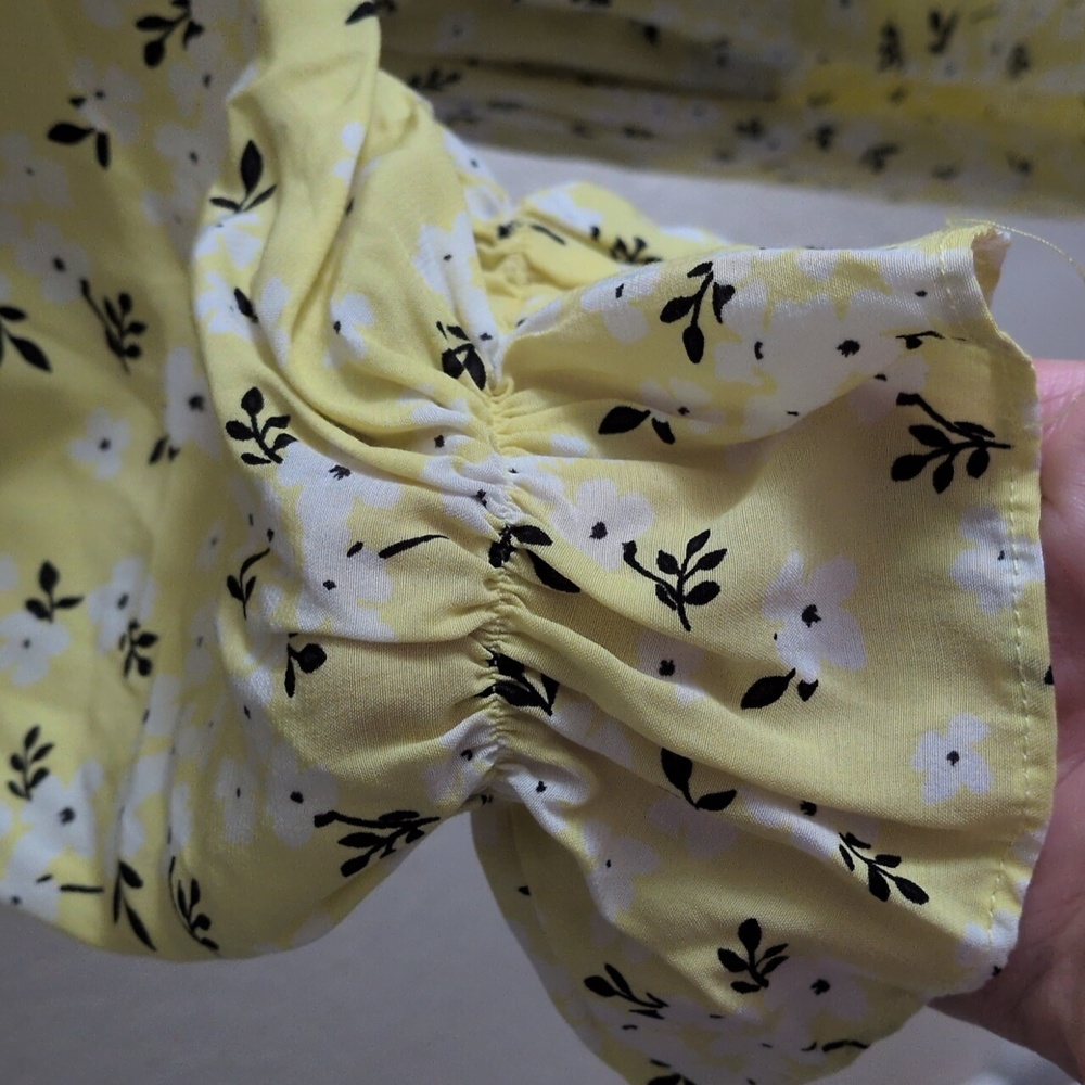 ✨ For Love and Lemons Chrysanthemum Midi Dress in Lemonade Sz L - Picture 5 of 9